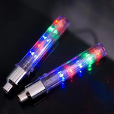 Ventil Auto luminos 5 Led-uri alimentare Baterii set 2 bucati